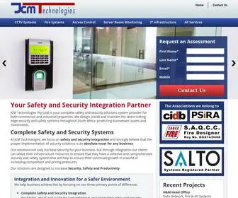 JCmtech.co.za(Fire and Security Integration Specialists from JCM Technologies) Screenshot