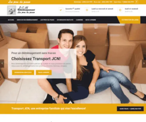 JCndemenagement.com(Transport JCN) Screenshot