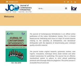 Jco-Ios.com(Journal of Contemporary Orthodontics) Screenshot