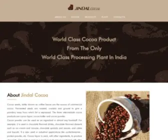 Jcocoa.com(Jindal Cocoa) Screenshot