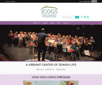 Jcogs.org(Jewish Community of Greater Stowe) Screenshot