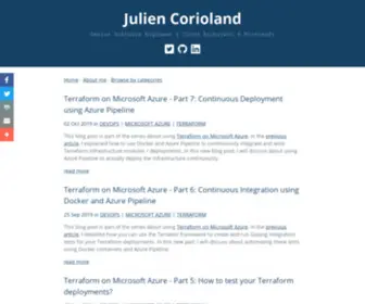 Jcorioland.io(jcorioland) Screenshot