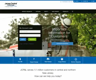 JCP-L.com(Jersey Central Power & Light) Screenshot