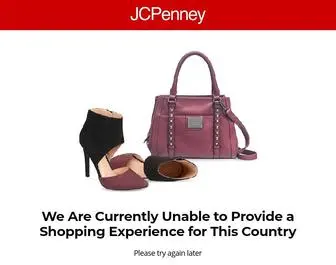 JCP.com(We Are Currently Unable to Provide a Shopping Experience for this Country) Screenshot