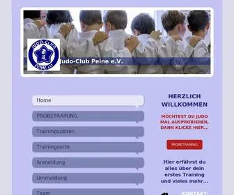 Jcpeine.de(Judo Club Peine) Screenshot