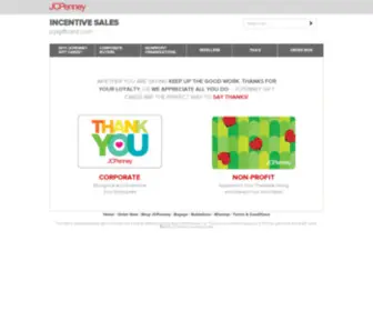 JCpgiftcard.com(JCPenney Incentive Sales) Screenshot