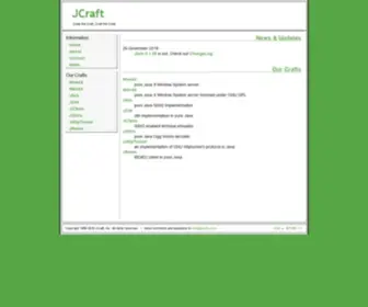 Jcraft.com(JCraft, Inc) Screenshot