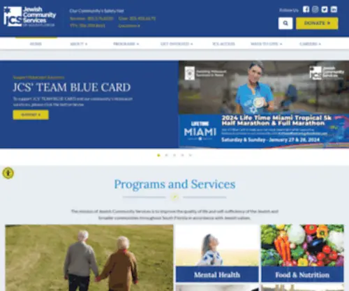 JCSFL.org(Jewish Community Services of South Florida) Screenshot