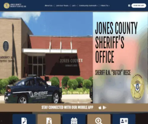 JCsheriff.org(Jones) Screenshot