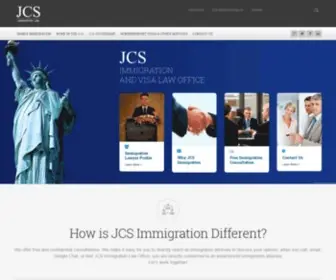 Jcsimmigration.com(JCS Immigration & Visa Law Office) Screenshot