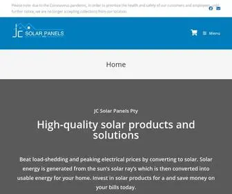 Jcsolarpanels.co.za(Solar products) Screenshot