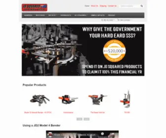 JD2.com.au(JD Squared Tube Benders & Notchers Australia) Screenshot