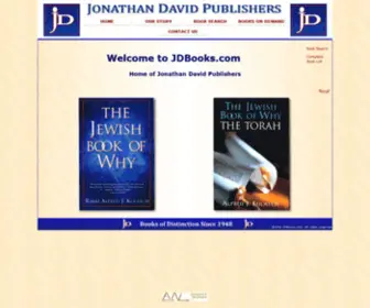 Jdbooks.com(Jonathan David Publishers) Screenshot