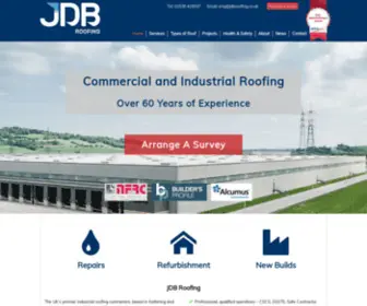 JDbroofing.co.uk(Industrial Roofing Contractors) Screenshot