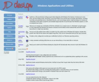 Jddesign.co.uk(JD Design Windows Applications and Utilities) Screenshot