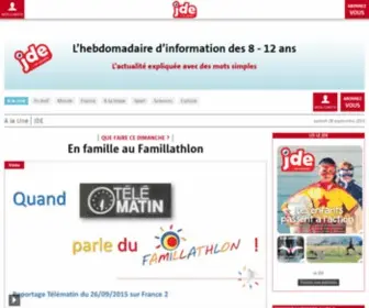 Jde.fr(Le journal des enfants) Screenshot