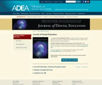 Jdentaled.org(Journal of Dental Education) Screenshot