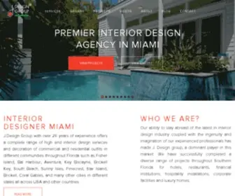 Jdesigngroup.com(Premier Interior Designers Agency in Miami) Screenshot