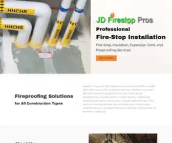 Jdfirestoppros.com(Fireproofing, Tracy, CA) Screenshot