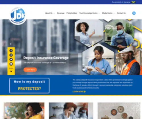 Jdic.org(Jamaica deposit insurance corporation) Screenshot