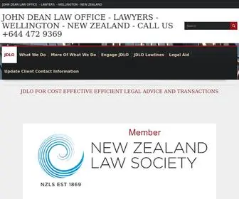 Jdlo.co.nz(John Dean Law Office) Screenshot