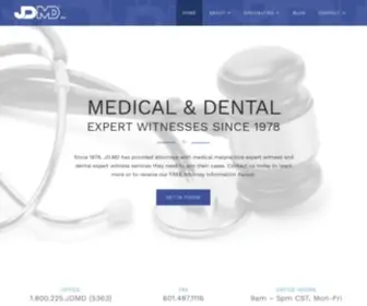 JDMD.com(Medical & Dental Malpractice Expert Witnesses) Screenshot