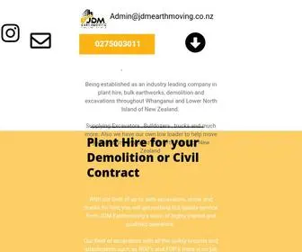 Jdmearthmoving.co.nz(JDM Earthmoving) Screenshot