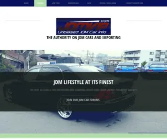 JDmvip.com(The Web's Unbiased Authority On The Japanese Used JDM Cars Import Scene) Screenshot