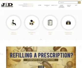 JDpharmacy.com(J&D Pharmacy Home Medical Supply) Screenshot