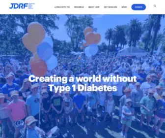 JDRF.org.au(Researching Type 1 Diabetes) Screenshot