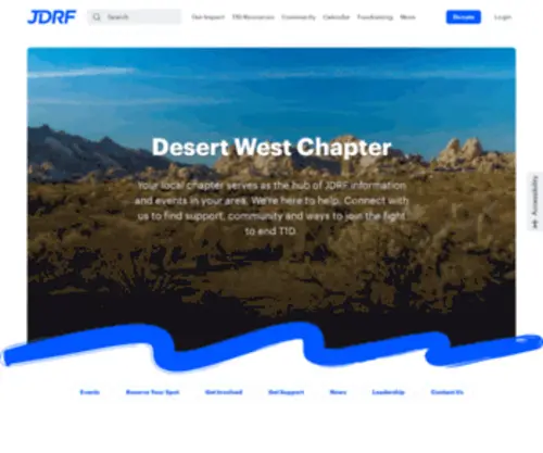 JDRFDSW.org(JDRF Desert Southwest) Screenshot