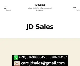 Jdsaleschemical.com(JD Sales) Screenshot