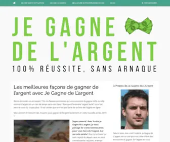 JE-Gagne-DE-Largent.fr(Jegagnedelargent: 99 méthodes et idées réelles pour gagner de l’argent) Screenshot