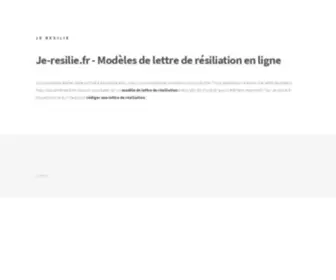 JE-Resilie.fr(JE Resilie) Screenshot