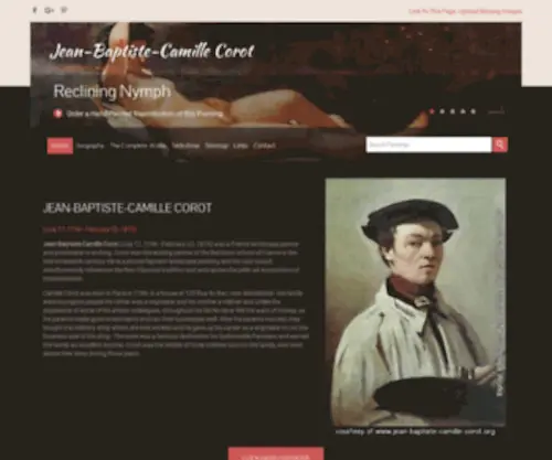 Jean-Baptiste-Camille-Corot.org(High Quality Reproductions Of Jean) Screenshot