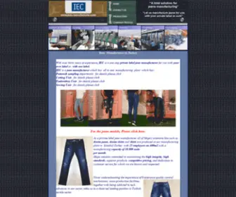 Jean-Manufacturer.com(Jeans manufacturer Istanbul Export Center) Screenshot