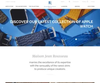 Jean-Rousseau.com(Leather watch straps) Screenshot