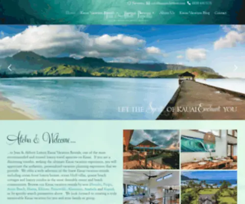 Jeanandabbott.com(Luxury Kauai Vacation Rentals) Screenshot