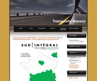 Jeanbesson.com(Transports BESSON) Screenshot