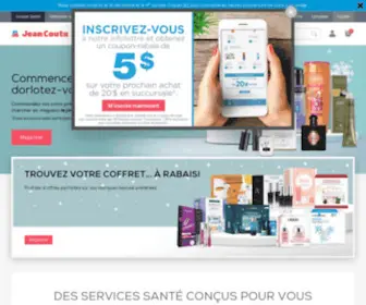 Jeancoutu.com(Pharmacie Jean Coutu) Screenshot
