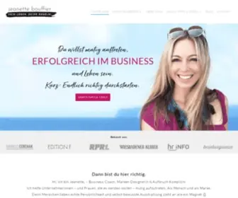 Jeanettebouffier.de(Business Coaching) Screenshot