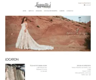 Jeanettesbride.com(Wedding Dresses in Virginia) Screenshot