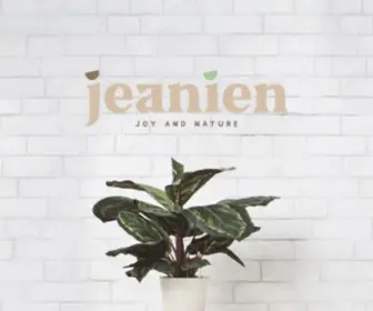 Jeanien.be(Bij Jeanien ga je langs voor een geurige koffie en binnenkort een heerlijke hap. Geniet ter plaatse) Screenshot