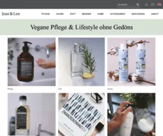 Jeanlen.de(Vegane Kosmetikprodukte hier günstig kaufen ✓ Vegane Parfums ✓ Soulparfums mit Bio) Screenshot