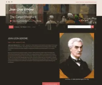 Jeanleongerome.org(Jean-Léon Gérôme) Screenshot