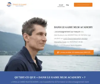 Jeanlucbaptiste.com(Accueil "DANS LE GAME MLM ACADEMY") Screenshot