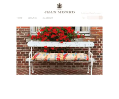 Jeanmonro.com(Fabric Wholesalers Specialist in English Print and Chintz including handblocks) Screenshot