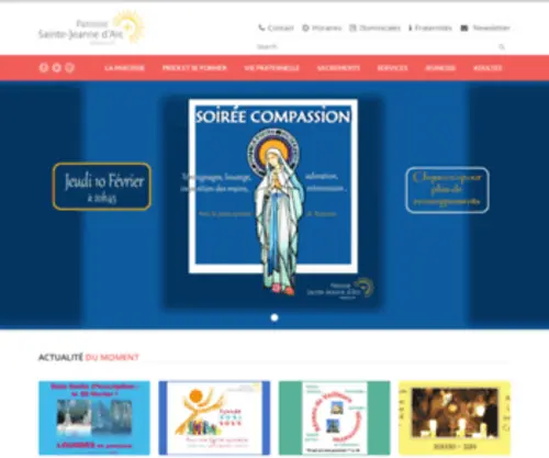 Jeannedarc-Versailles.com(Site de la paroisse sainte Jeanne d'Arc de Versailles) Screenshot