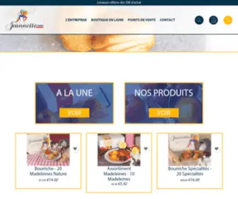 Jeannette1850.com(Madeleines pur beurre & autres gourmandises) Screenshot