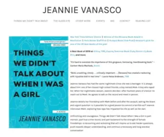 Jeannievanasco.com(Web home of Jeannie Vanasco) Screenshot